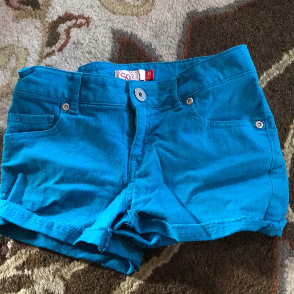 Bright Blue Jean Shorts